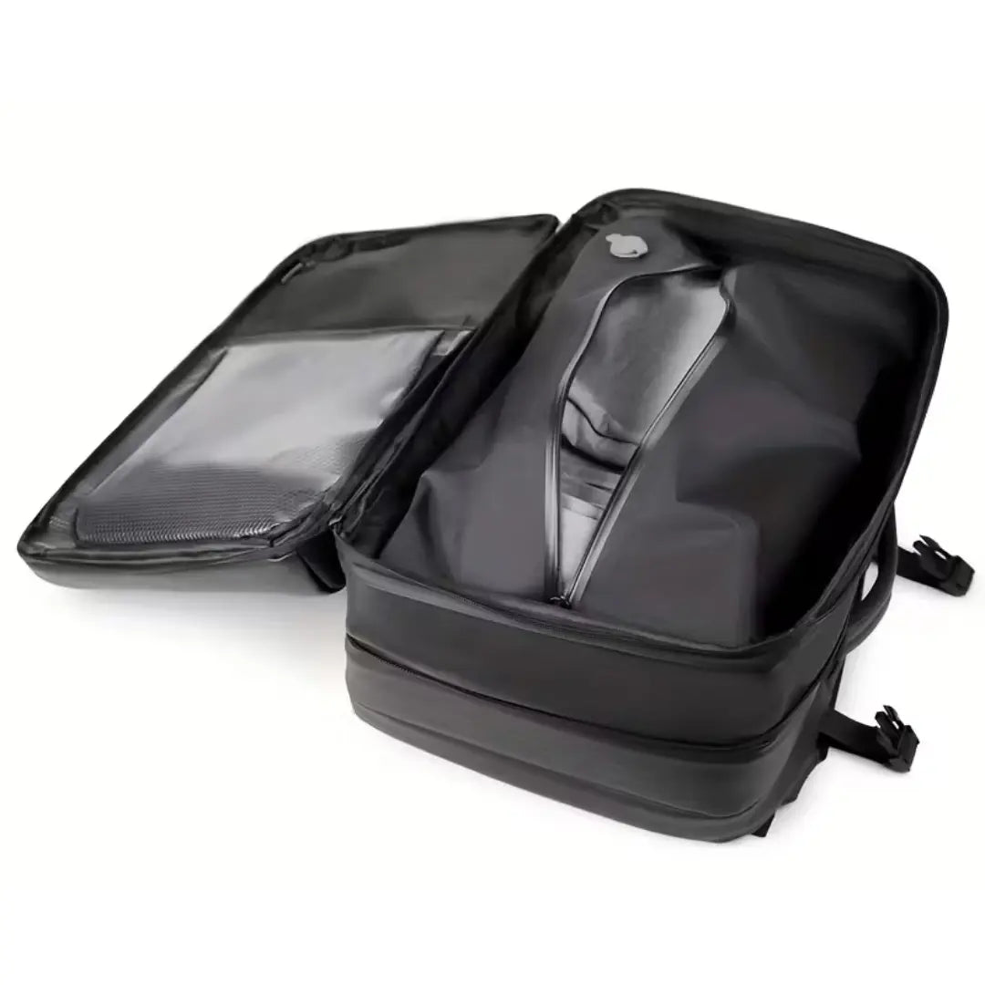 Traveling Bag Vacuum Compression with Air Pump Device 17-Inch Backpack, Waterproof Oxford Fabric