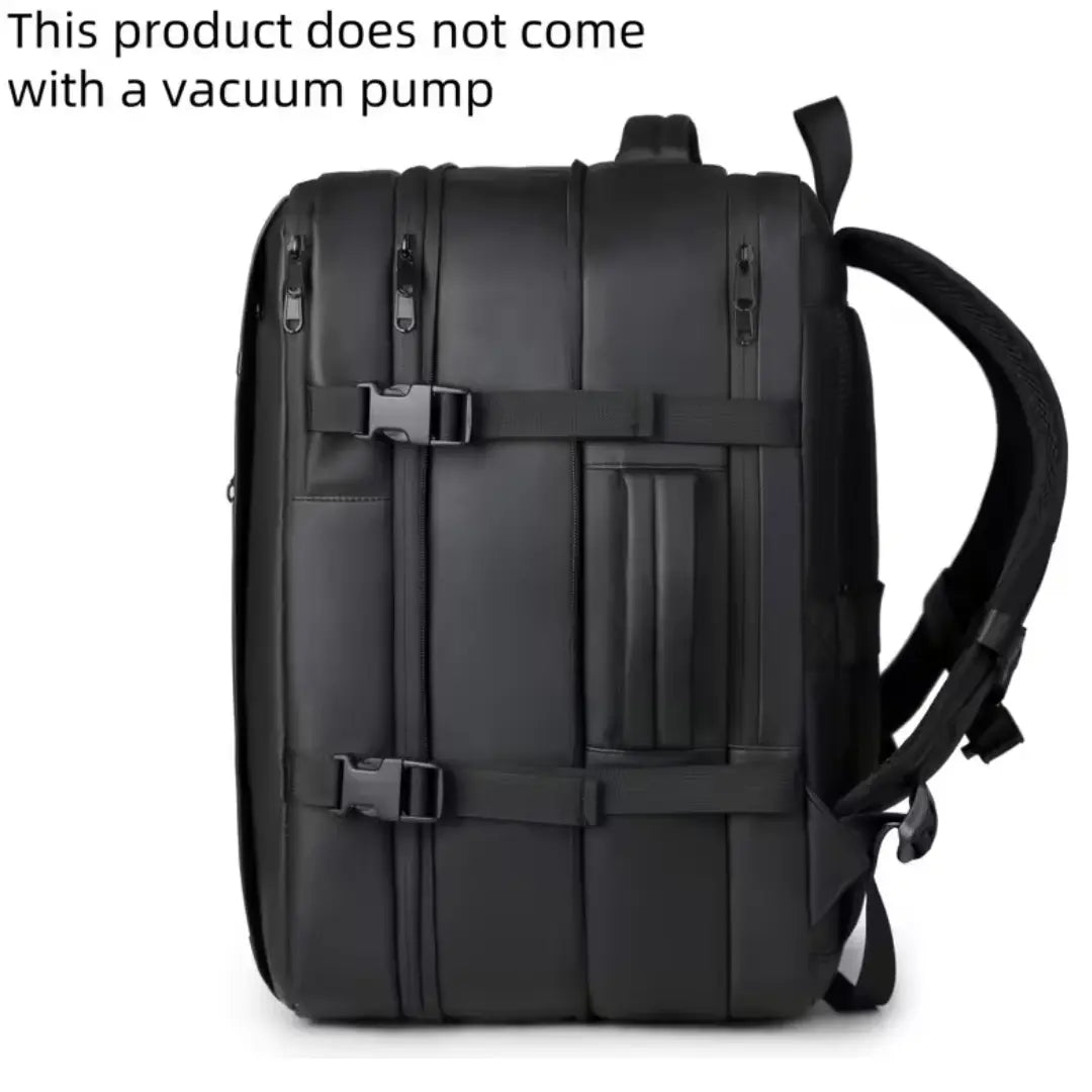 Traveling Bag Vacuum Compression with Air Pump Device 17-Inch Backpack, Waterproof Oxford Fabric